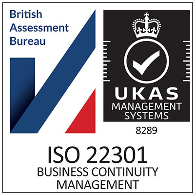 ISO 22301 Business Continuity Certified